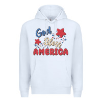 White god bless america Premium Hoodie - MaliasSmallBusiness