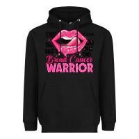 Black breast cancer warrior lips Heavyweight Hoodie - JahusDesignShop