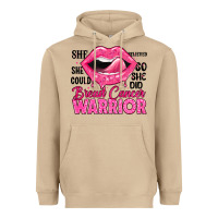 Mushroom breast cancer warrior lips Heavyweight Hoodie - JahusDesignShop