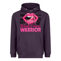 Plum breast cancer warrior lips Heavyweight Hoodie - JahusDesignShop