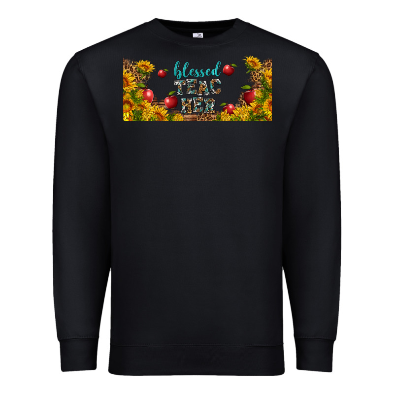 Blessed Teacher Libbey Glass Premium Sweatshirt by BundleAndBundleShop | Teevron