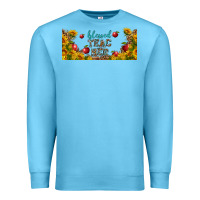 Ocean Blue blessed teacher libbey glass Premium Sweatshirt - BundleAndBundleShop