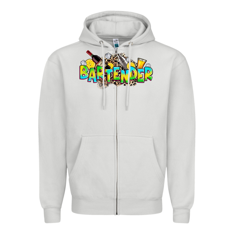 Bartender Zipper Hoodie by Zillion Design Studio | Teevron