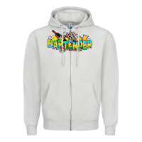 Dove Grey bartender Zipper Hoodie - Zillion Design Studio