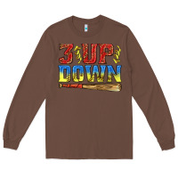 Chestnut 3 up 3 down softball Long Sleeve Tee - texasbilliewilder