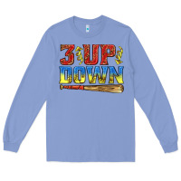 Colony Blue 3 up 3 down softball Long Sleeve Tee - texasbilliewilder