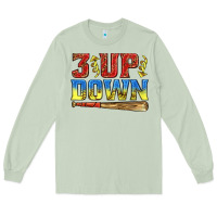 Matcha 3 up 3 down softball Long Sleeve Tee - texasbilliewilder