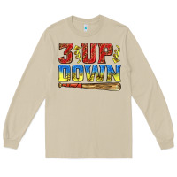 Mushroom 3 up 3 down softball Long Sleeve Tee - texasbilliewilder