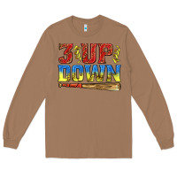 Toasted Coconut 3 up 3 down softball Long Sleeve Tee - texasbilliewilder