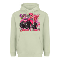 Matcha crush breast cancer monster truck with dinosaur Heavyweight Hoodie - JahusDesignShop