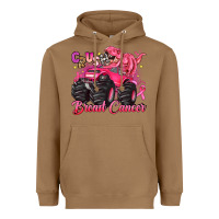 Toasted Coconut crush breast cancer monster truck with dinosaur Heavyweight Hoodie - JahusDesignShop