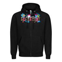 Black secretary Zipper Hoodie - Zillion Design Studio