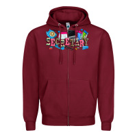 Burgundy secretary Zipper Hoodie - Zillion Design Studio