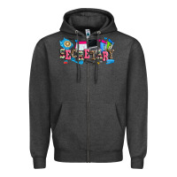 Charcoal Heather secretary Zipper Hoodie - Zillion Design Studio