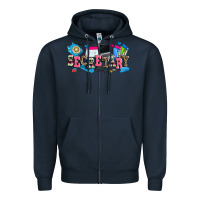 Navy secretary Zipper Hoodie - Zillion Design Studio