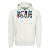 Oatmeal Heather secretary Zipper Hoodie - Zillion Design Studio