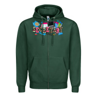 Sports Green secretary Zipper Hoodie - Zillion Design Studio