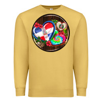 Antique Gold dominican republic coasters Premium Sweatshirt - AdoDesignShop