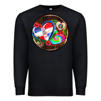 Black dominican republic coasters Premium Sweatshirt - AdoDesignShop