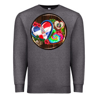 Charcoal Heather dominican republic coasters Premium Sweatshirt - AdoDesignShop