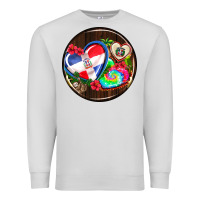 Dove Grey dominican republic coasters Premium Sweatshirt - AdoDesignShop