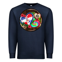 Navy dominican republic coasters Premium Sweatshirt - AdoDesignShop