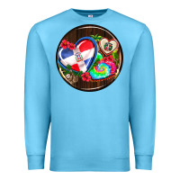 Ocean Blue dominican republic coasters Premium Sweatshirt - AdoDesignShop