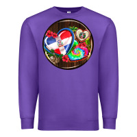 Purple dominican republic coasters Premium Sweatshirt - AdoDesignShop