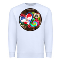 White dominican republic coasters Premium Sweatshirt - AdoDesignShop