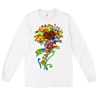 White be kind autism sunflower Long Sleeve Tee - Zillion Design Studio