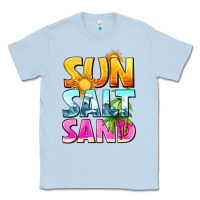 Dusty Blue sun salt sand Classic Tee - texasbilliewilder