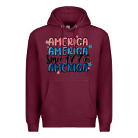 Burgundy america since 1776 Premium Hoodie - MaliasSmallBusiness