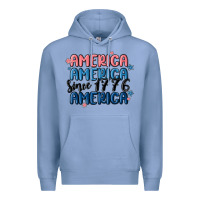 Colony Blue america since 1776 Premium Hoodie - MaliasSmallBusiness