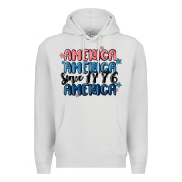 Dove Grey america since 1776 Premium Hoodie - MaliasSmallBusiness