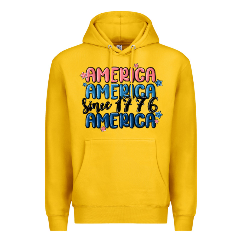 America Since 1776 Premium Hoodie by MaliasSmallBusiness | Teevron