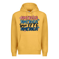 Mustard america since 1776 Premium Hoodie - MaliasSmallBusiness