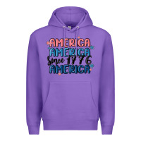 Purple america since 1776 Premium Hoodie - MaliasSmallBusiness