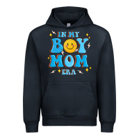 Navy in my boy mom era Urban Hoodie - MaliasSmallBusiness