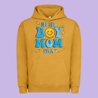 In My Boy Mom Era Urban Hoodie Designed By Maliassmallbusiness