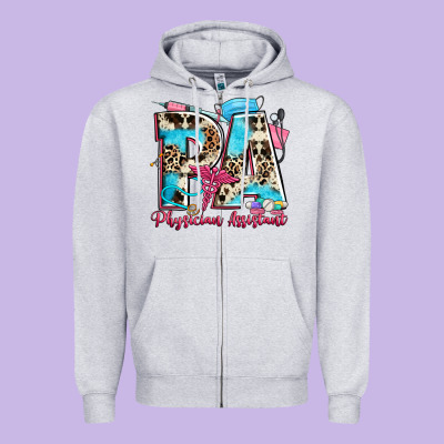Pa Physician Assistant Zipper Hoodie Designed By Zillion Design Studio