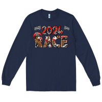 Navy 2024 race Long Sleeve Tee - texasbilliewilder