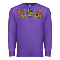 Purple teaching my tribe libbey glass Premium Sweatshirt - BundleAndBundleShop