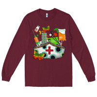 Burgundy nurse   juneteenth Long Sleeve Tee - AdoDesignShop