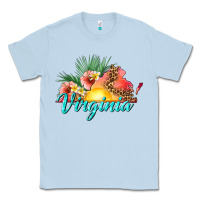 Dusty Blue summer virginia Classic Tee - texasbilliewilder