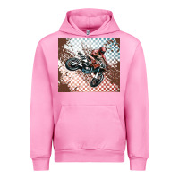 Fuchsia Pink born to ride dirty bikes Urban Hoodie - MaliasSmallBusiness