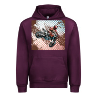 Mauve Wine born to ride dirty bikes Urban Hoodie - MaliasSmallBusiness