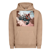 Pigment Burro born to ride dirty bikes Urban Hoodie - MaliasSmallBusiness
