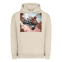Pigment French Oak born to ride dirty bikes Urban Hoodie - MaliasSmallBusiness