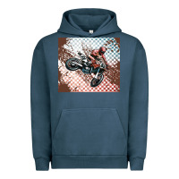 Pigment Midnight Navy born to ride dirty bikes Urban Hoodie - MaliasSmallBusiness