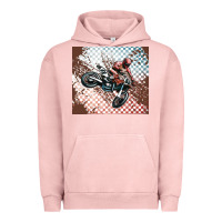 Pigment Salmon born to ride dirty bikes Urban Hoodie - MaliasSmallBusiness